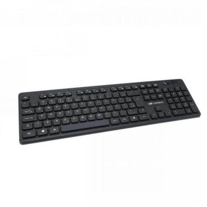 Teclado Sem Fio C3Tech K-W20 ABNT2 2.4GHz 12 Teclas Multimidia 107 Teclas
