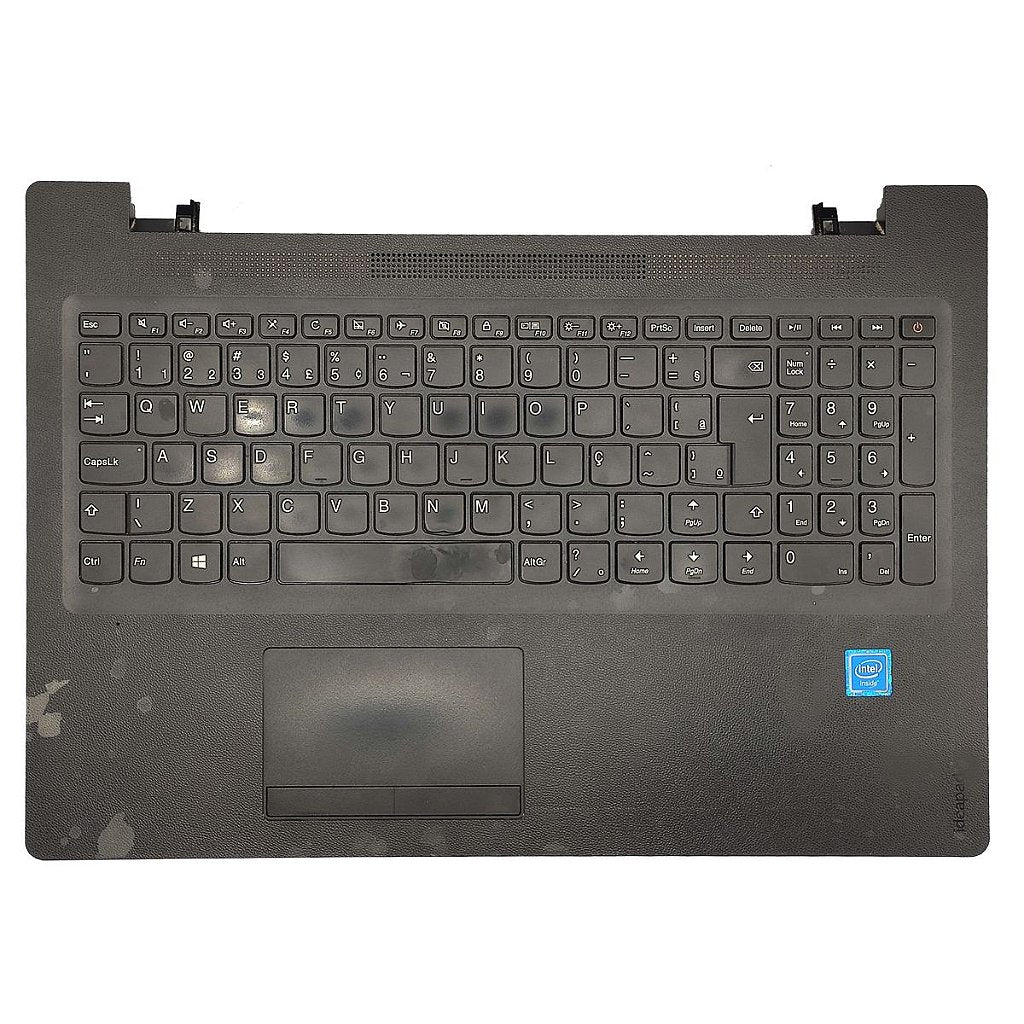 Carcaça Base Superior Com Teclado Notebook Lenovo Ideapad 110-15ibr Ap11s00080 - Detalhe