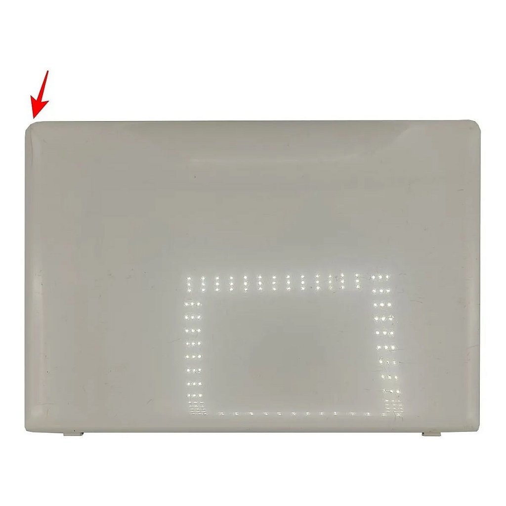 Carcaça Tampa Da Tela Samsung Np270e4e Np275e4e Branco - Detalhe