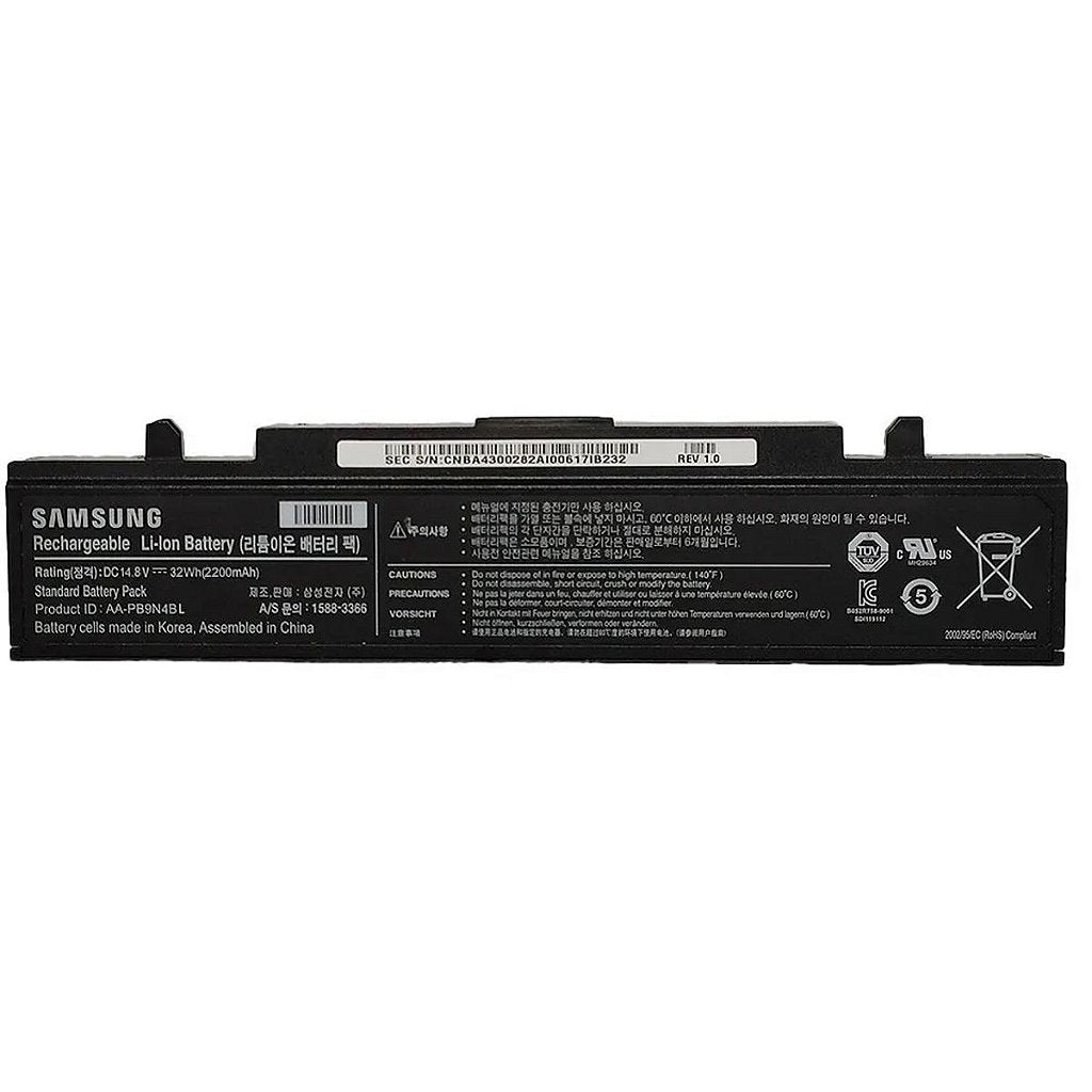 Bateria Notebook Samsung Np270e4e Np275e4e Rv411 Rv415 Rv419 Rv420 Np270e5j Np270e5g Aa-Pb9n4bl 14.8v - Detalhe