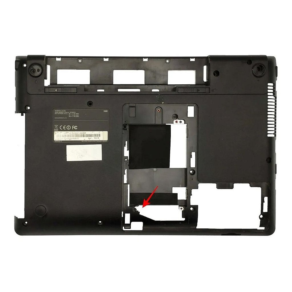 Carcaça Base Inferior Notebook Samsung Np300e4c - Detalhe