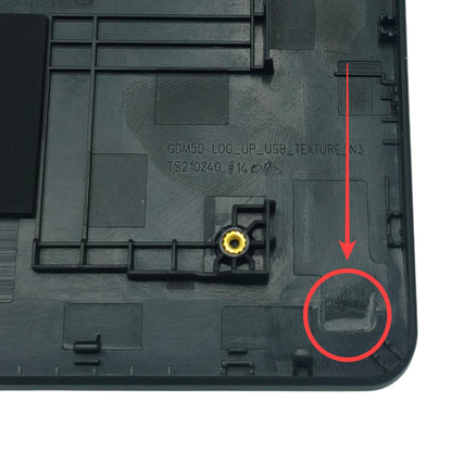 Carcaça Base Superior Com Teclado PT-BR Dell Inspiron 3520 3521 3525 3530 Sem USB-C Cinza Escuro 0418CV Com Detalhe