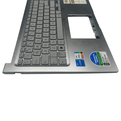 Carcaça Base Superior Teclado Pt-br Notebook Asus Vivobook  X1504Z 13N1-GVA0K11 Prata