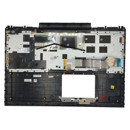 Carcaça Base Superior Com Teclado Retroiluminado Notebook Dell Inspiron 15 7566 7567 Preto