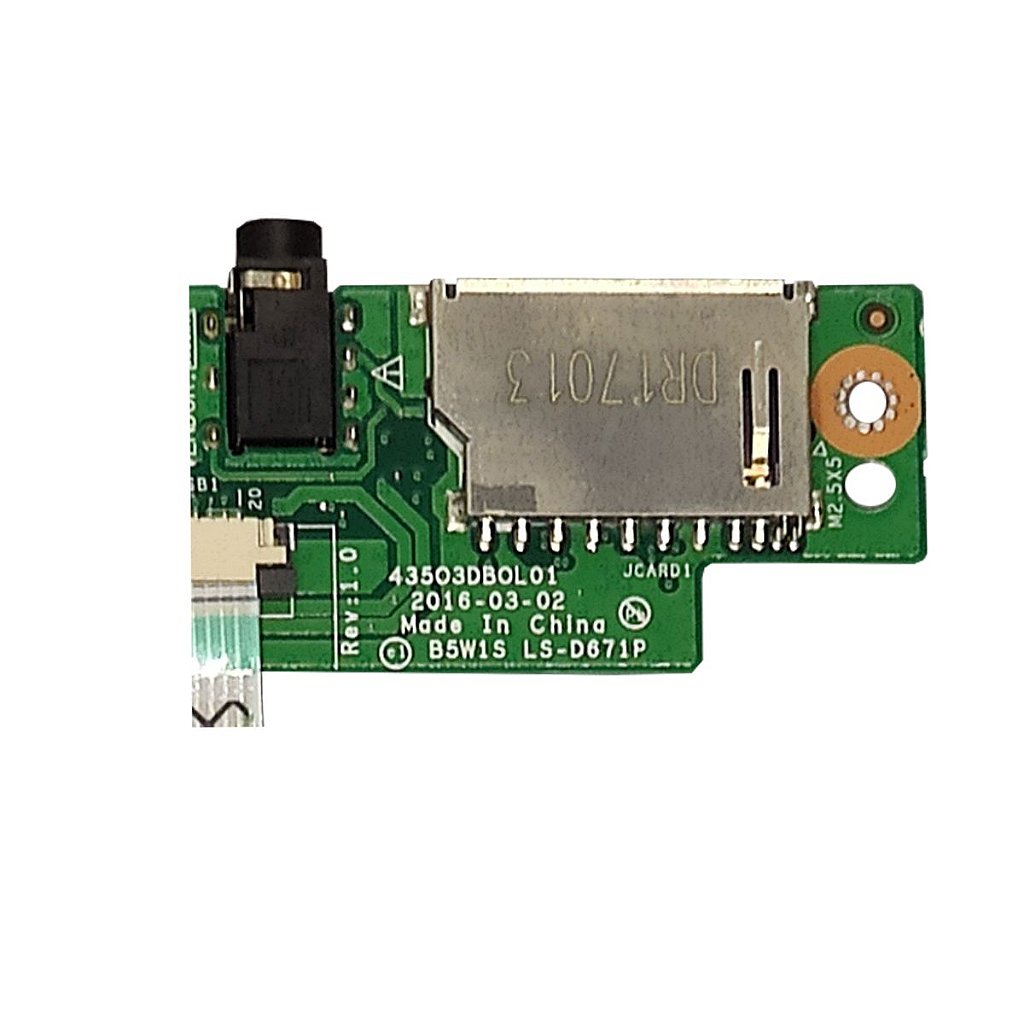 Placa Usb Audio Sd Notebook Acer Aspire Es1-523 Es1-533 Es1-572 Ls-d671p