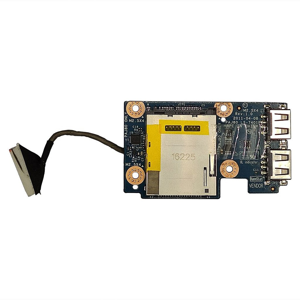 Placa Usb Sd Notebook Lg P430 Lgp43 Ls-7401p