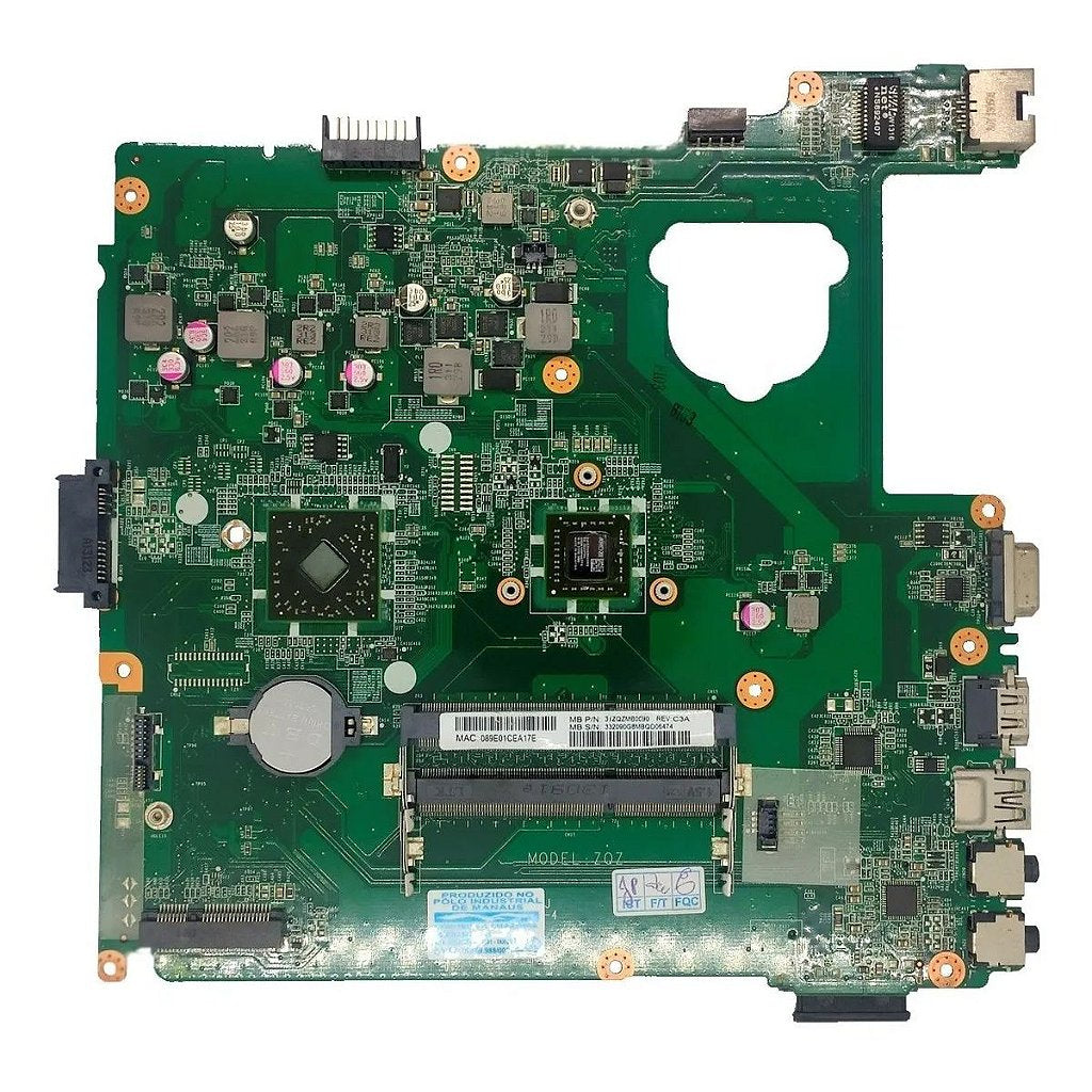 Placa Mãe Notebook Acer Aspire E1-421 Da0zqzmb6c1 Amd