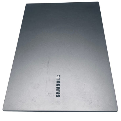 Carcaça Tampa Notebook Samsung Np550xcj Prata Com Detalhe