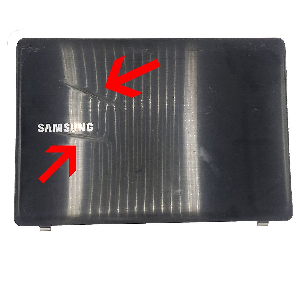 Carcaça Tampa Da Tela Notebook Samsung Np370e4k Ba98-00389a - Detalhe