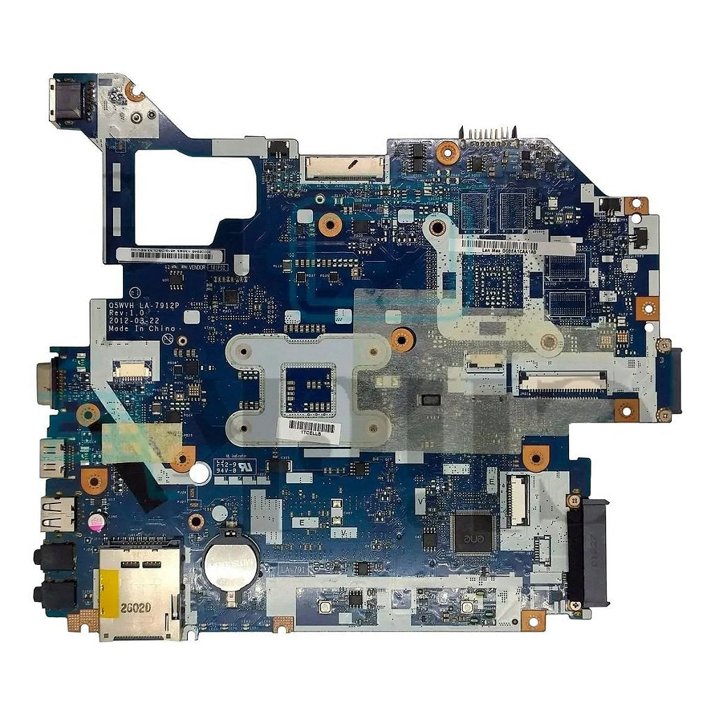 Placa Mãe Notebook Acer Aspire E1-521 E1-531 E1-571 Q5wv1 Q5wvh 7912p Celeron Hm70 - Detalhe