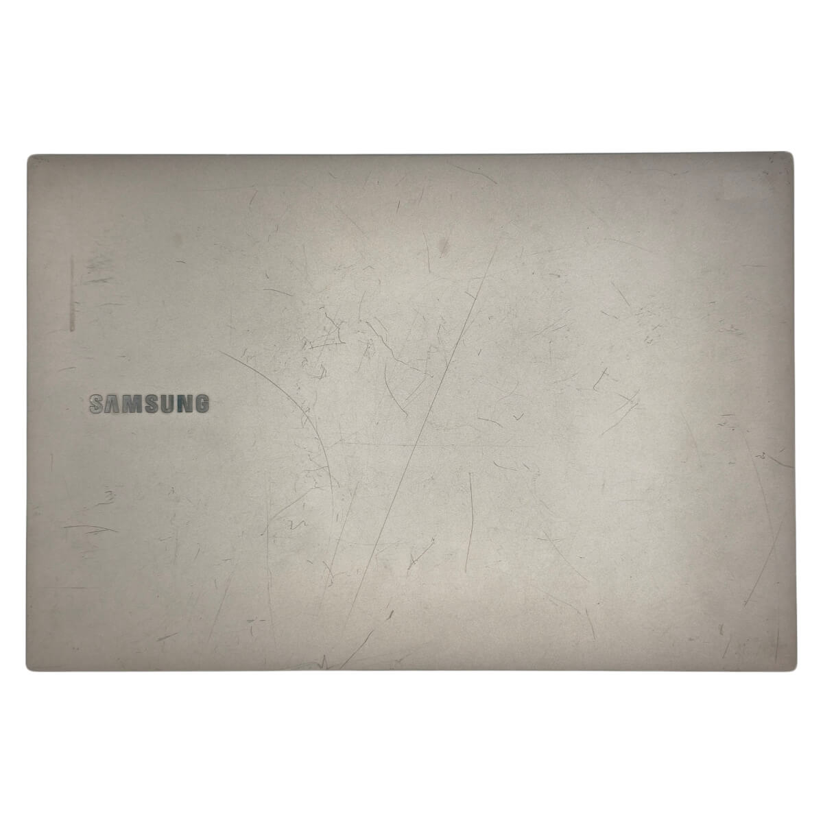 Tampa da Tela Notebook Samsung NP550XCJ BA98-02767A Prata Com Detalhe