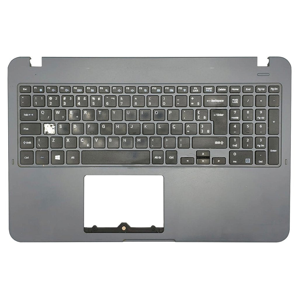 Carcaça Base Superior Notebook Samsung Np350xaa Np350xbe Chumbo Com Detalhe