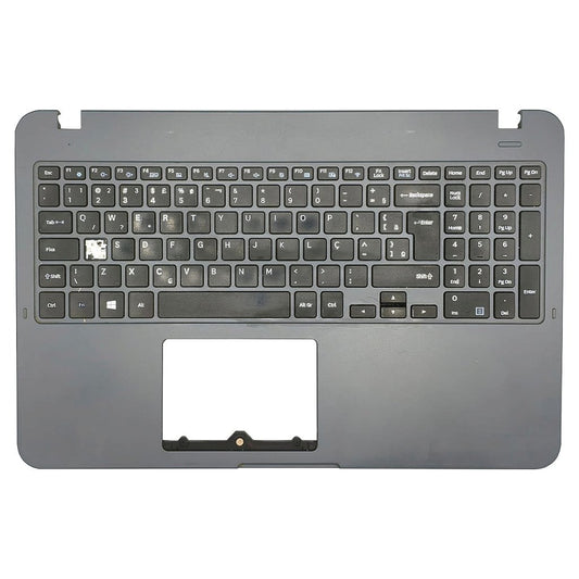 Carcaça Base Superior Notebook Samsung Np350xaa Np350xbe Chumbo Com Detalhe