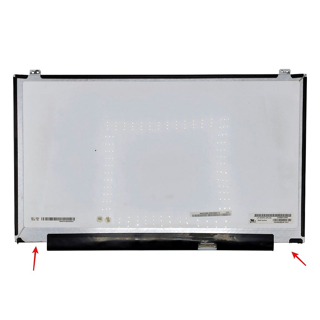 Tela Led Slim 15.6 30 Pinos Full hd Fixador Superior Inferior Hb156fh1-401 Lp156wf6 Sp K3 - Detalhe
