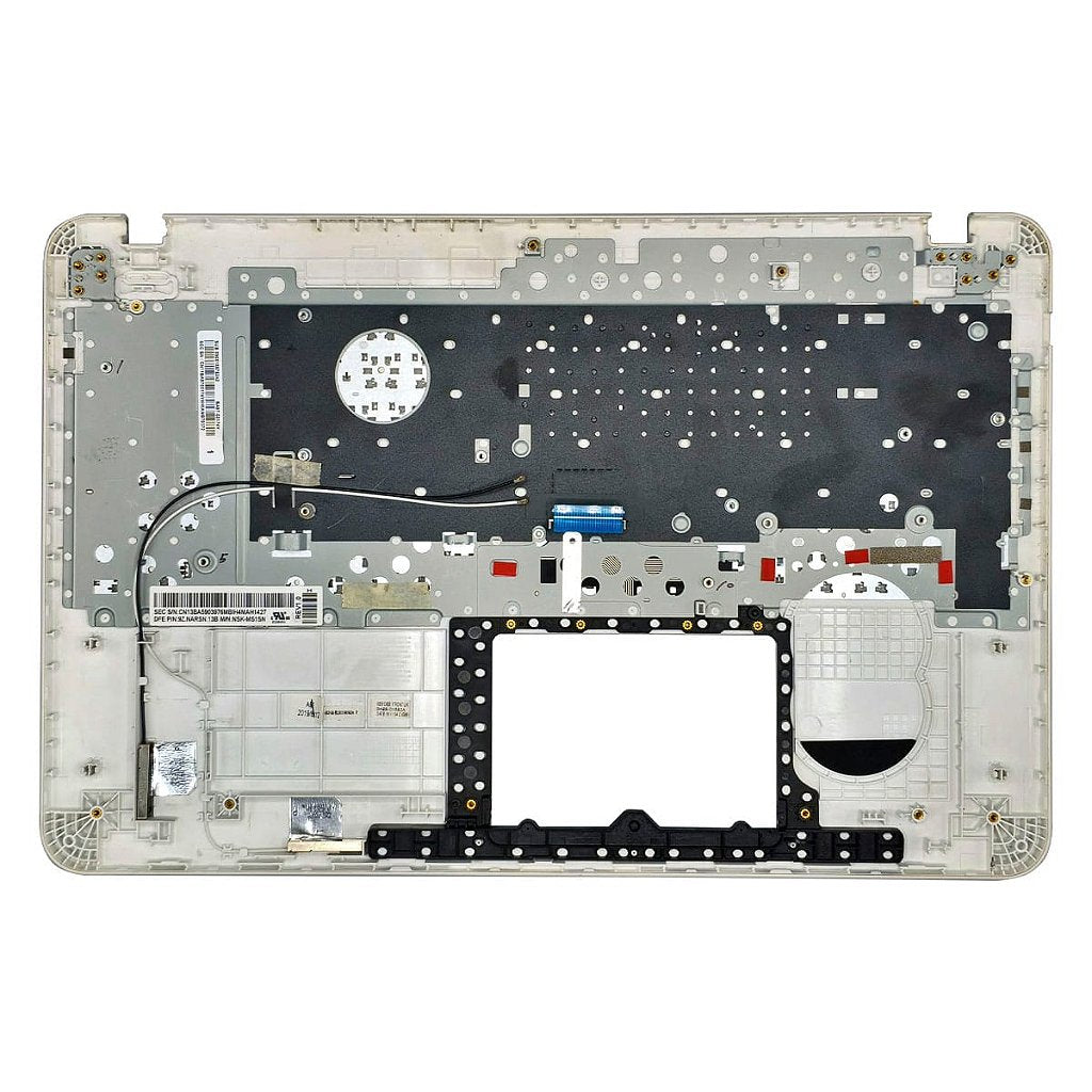 Carcaça Base Superior Com Teclado Notebook Samsung Np350xaa Np350xbe Branco
