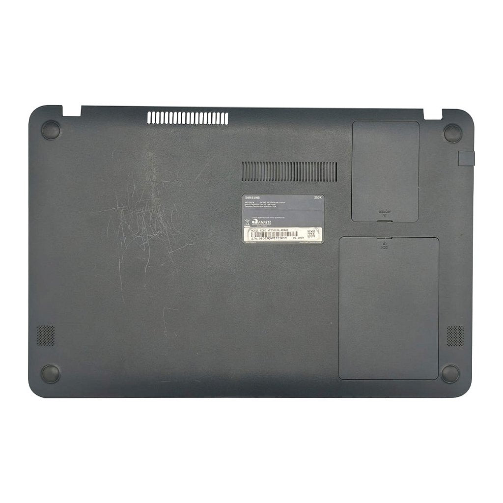 Carcaça Base Inferior Notebook Samsung Np350xaa Np350xbe Ba61-03863a Chumbo Com Detalhes