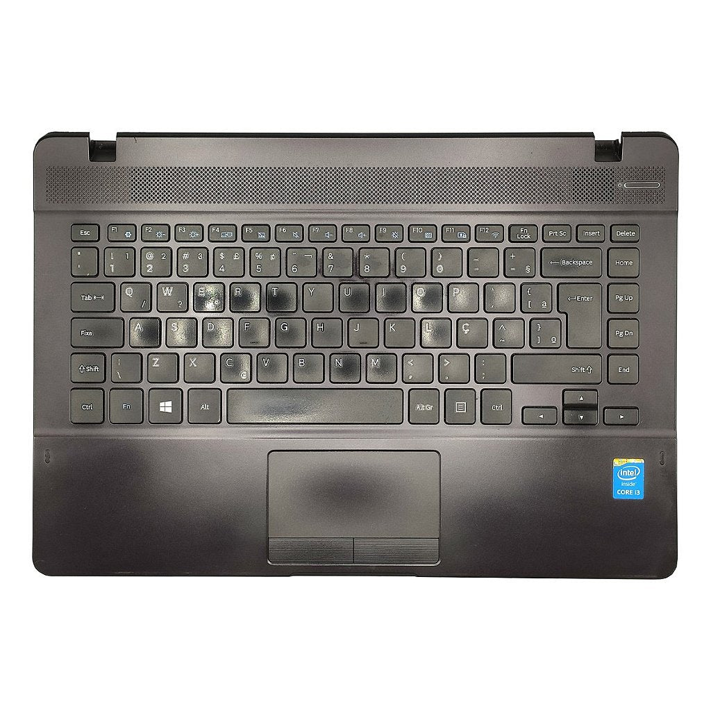 Carcaça Base Superior Notebook Samsung Np370e4k Com Detalhe