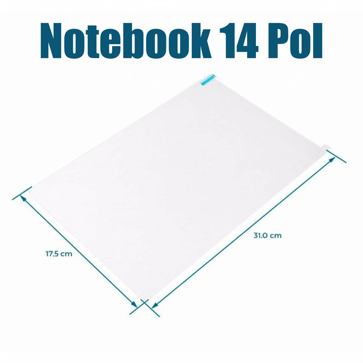 Película Fosca para Notebook 14 e 15,6 Polegadas Anti Reflexo e Anti Luz Azul - Antirreflexiva Estática Sem Cola