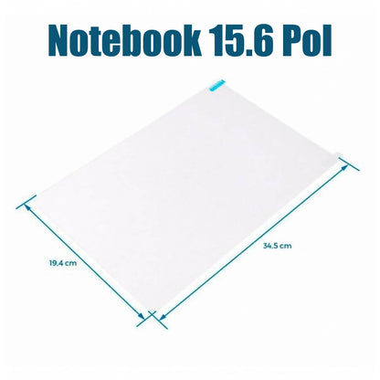 Película Fosca para Notebook 14 e 15,6 Polegadas Anti Reflexo e Anti Luz Azul - Antirreflexiva Estática Sem Cola